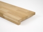 Preview: Windowsill Oak Select Natur A/B 26 mm, finger joint lamella, hard wax oil nature white, with overhang